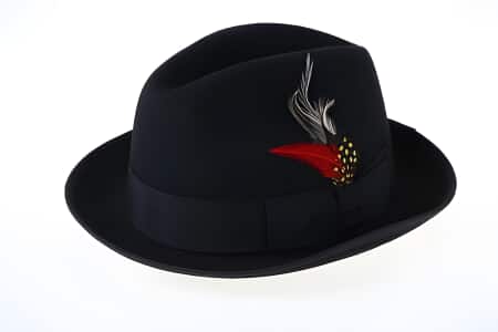 Hat Black Wool Fedora