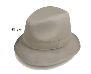 Fedora Trilby Hat Khaki