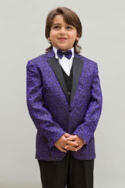+ Boys Purple Suit