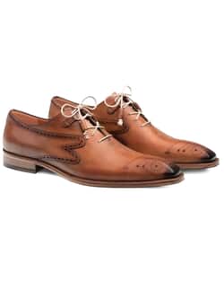 Shoes Tan Calfskin Leather