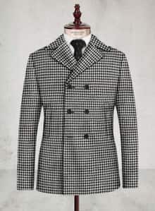- Mens Houndstooth Peacoat
