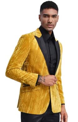 Gold Tuxedo Jacket with