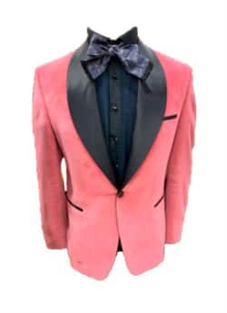 Lapel One Button Pink