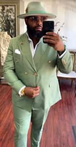 Breasted Suits - Green