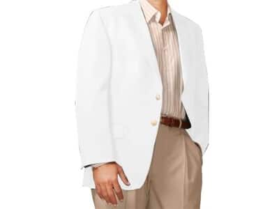 Button Sportcoat Jacket white