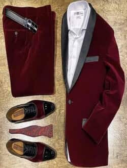 Velvet Fabric Suit