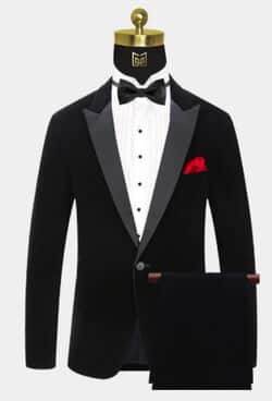 Button Black Velvet Tuxedo