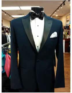 Navy Besom Pockets Suit