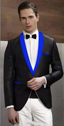 Black Suit  Blue