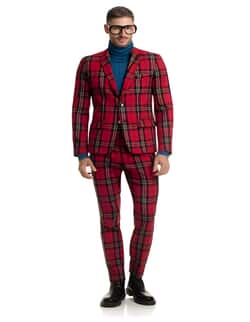 - Plaid Two Button