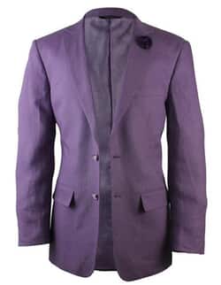 Button Purple Linen Fashionable