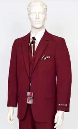 Pacelli 3pc Burgundy Suit