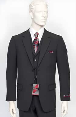 Pacelli 3pc Black Suit