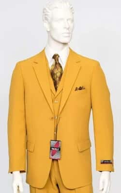 Pacelli 3pc Mustard Suit