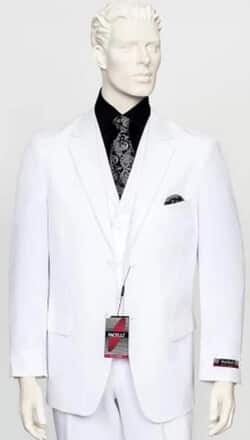 Pacelli 3pc White Suit
