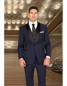 Blue Slim Fit Suit