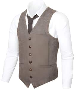 Fit Herringbone Tweed Suit